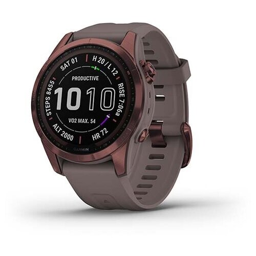 Часы Garmin Fenix 7S Sapphire Ti Dark Bronze Shale Gray Band EU 9500000₽