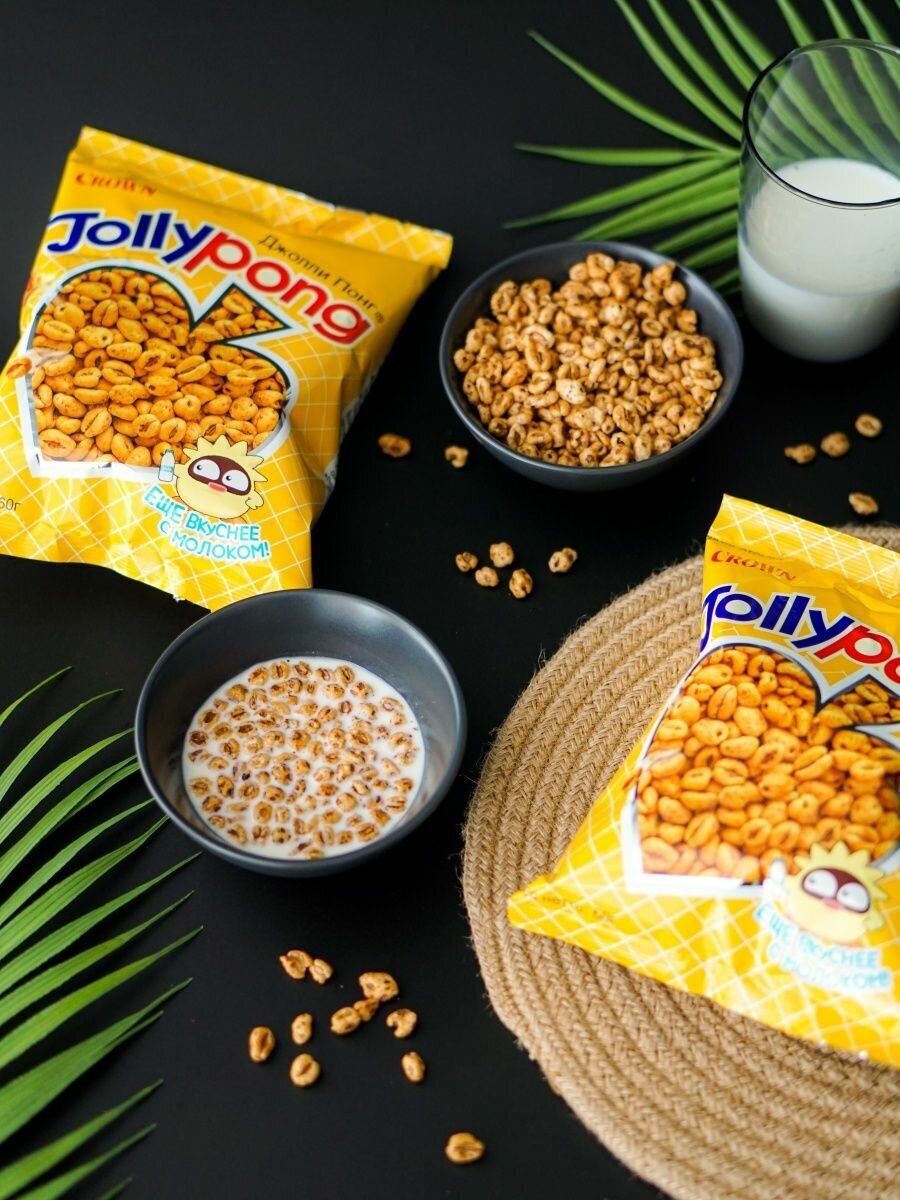 Воздушные пшеничные зерна " Джолли понг" , Jolli Pong,60 грх2 шт - фотография № 7