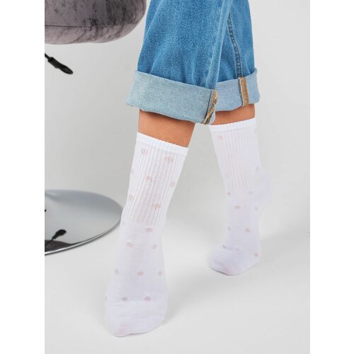 фото Женские носки, белые красная ветка