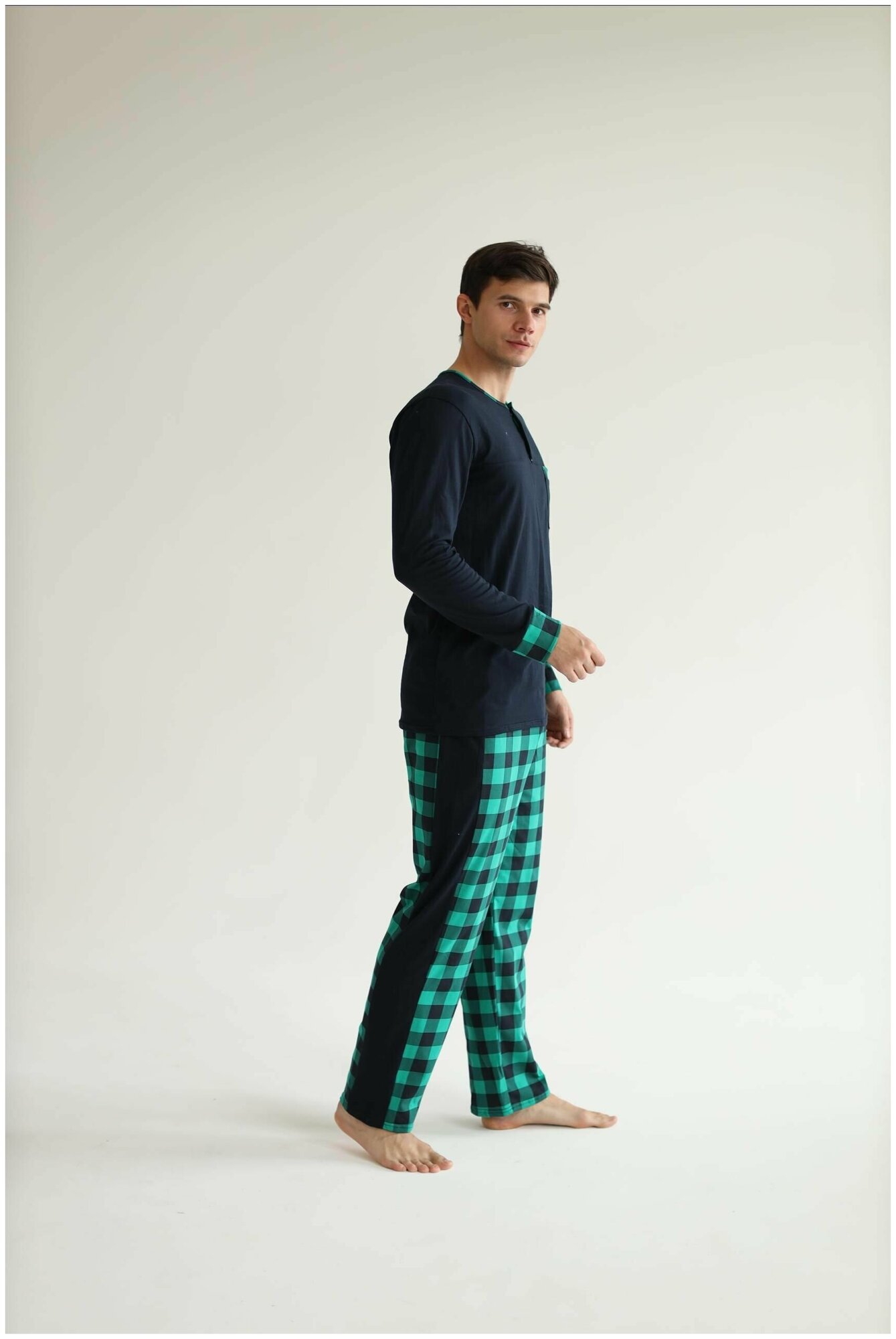 Домашний костюм, пижама мужская, комплект брюки свитшот, DomTeks - фотография № 5