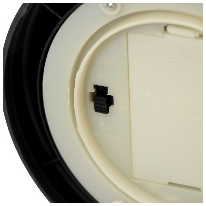 Ночник "Свеча на подставке" LED от батареек 2хАА черный 11х11х28 см - фотография № 6