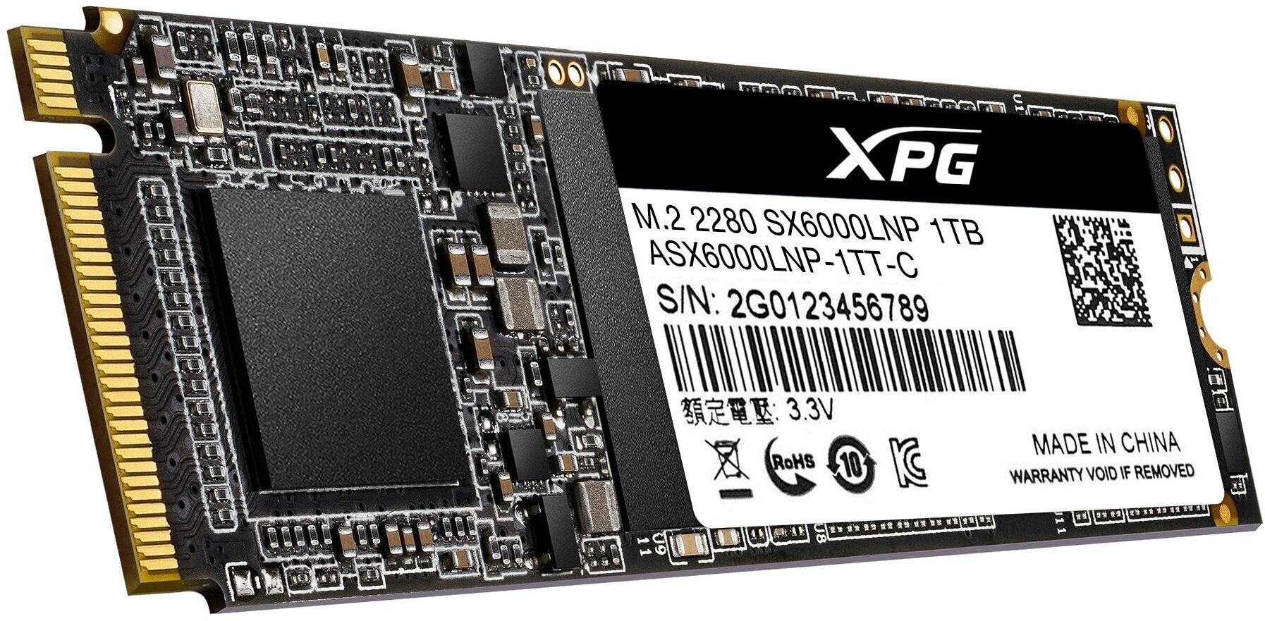 A-Data Накопитель SSD A-Data PCI-E x4 1Tb ASX6000LNP-1TT-C XPG SX6000 Lite M.2 2280 - фотография № 7