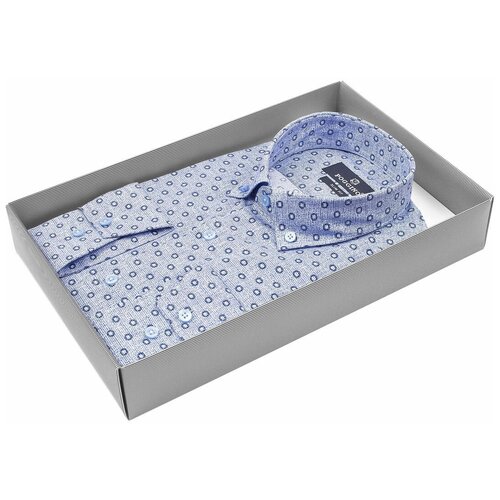 фото Рубашка poggino, размер (52)xl, синий