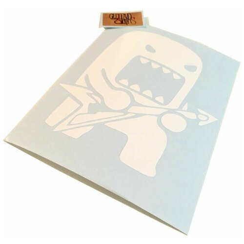 Наклейка виниловая на гитару Домо-кун, белая наклейка виниловая на гитару rammstein белая