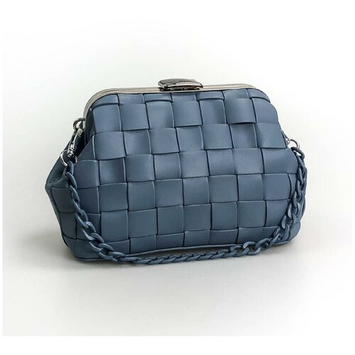 Сумка  колье Velina Fabbiano, экокожа, голубой