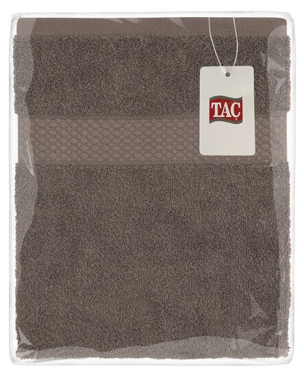 Полотенце TAC/махровое/DANTE/70х140/500 г/м2 KAHVE, коричневый - фотография № 4