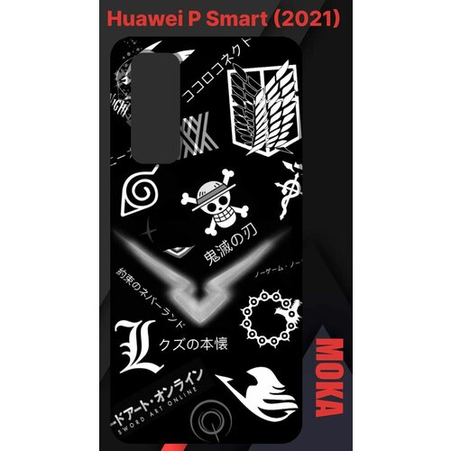 Чехол Huawei P Smart 2021 / Хуавей П смарт 2021 с принтом чехол книжка на huawei p smart 2021 хуавей п смарт 2021 с 3d принтом chick with knife золотистый