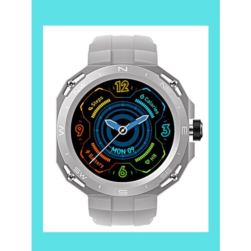 Умные часы HW3 Cyber- Contemporary Cyber Smart Watch, дисплей 1,39 дюйма для iOS и Android, черные с золотым корпусом