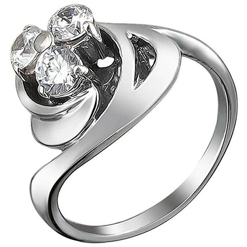 фото Эстет кольцо с фианитами из серебра у15к150246-1, размер 18