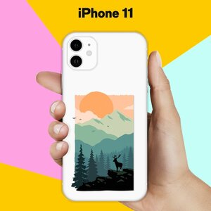 Силиконовый чехол на Apple iPhone 11 Закат / для Эпл Айфон 11