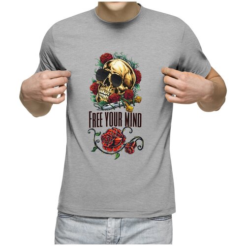 фото Футболка us basic, размер 2xl, серый