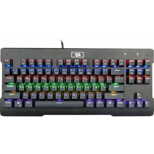 Игровая клавиатура Redragon Visnu Rainbow Black USB Outemu Blue черный 591600₽