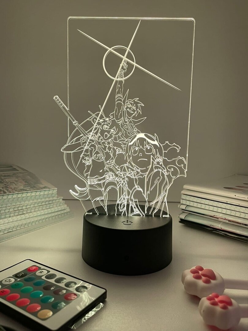 3D светильник-ночник, лампа по аниме: Гуррен-Лаганн, пронзающий небеса , Toppa , 16 цветов