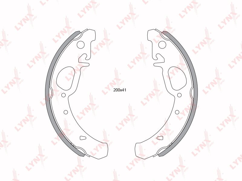 Колодки тормозные барабанные (+ABS) зад LYNXauto BS-4603