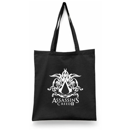фото Сумка-шоппер унисекс каждому своё "assassin's creed/ассассин" белая