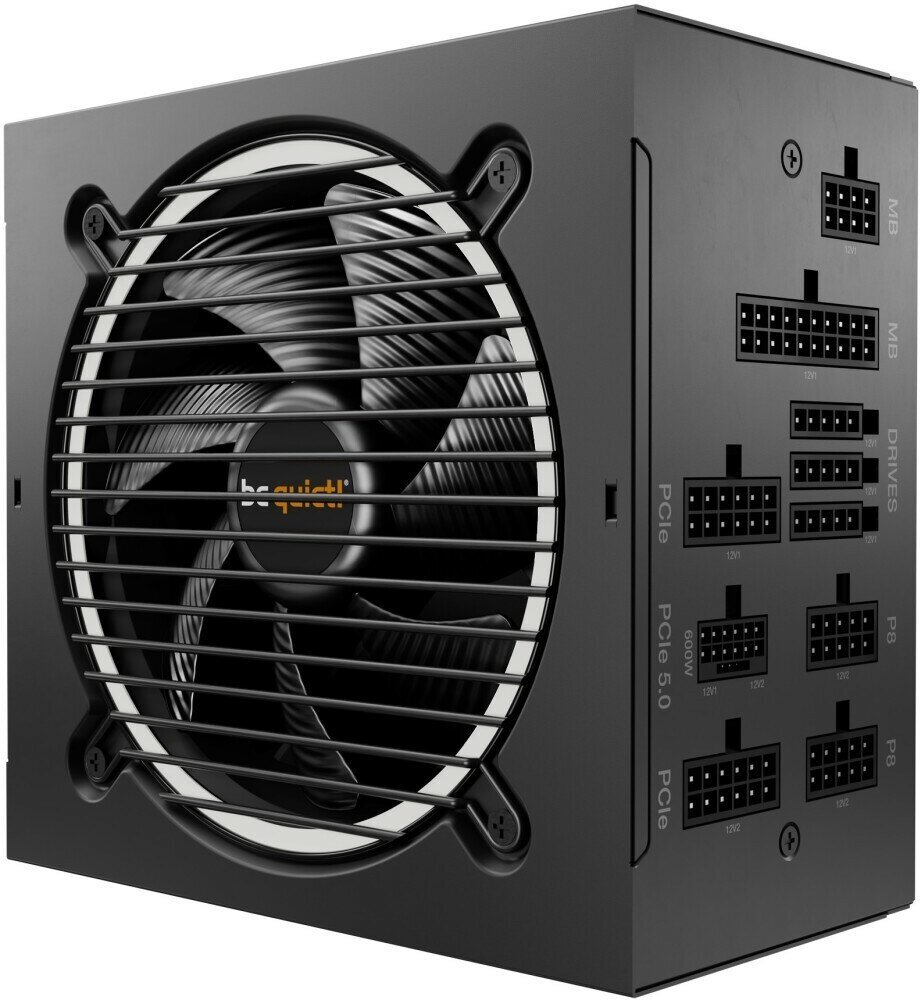 BeQuiet! Pure Power 12 M 850W / ATX 3.0 80 PLUS Gold LLC+SR+DC-DC 120mm fan semi-modular / BN344