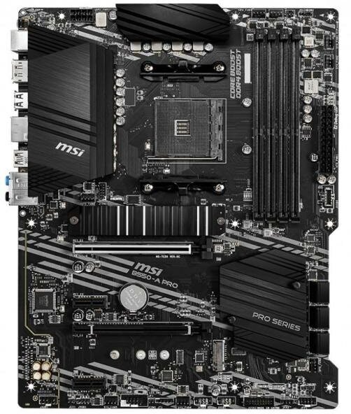 Материнская плата MSI B550-A PRO Socket AM4 AMD B550 4xDDR4 2xPCI-E 16x 3xPCI-E 1x 6xSATA III ATX Retail