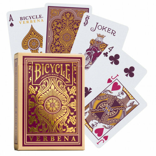 Игральные карты для фокусов Bicycle Verbena, 1 колода игральные карты bicycle jumbo red