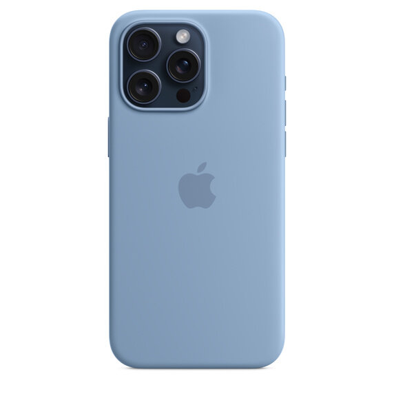 Чехол 15 Pro Max Silicone Case Winter Blue