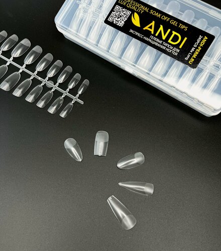 Изображение товара ANDI Гелевые типсы для наращивания набор, 240 штук