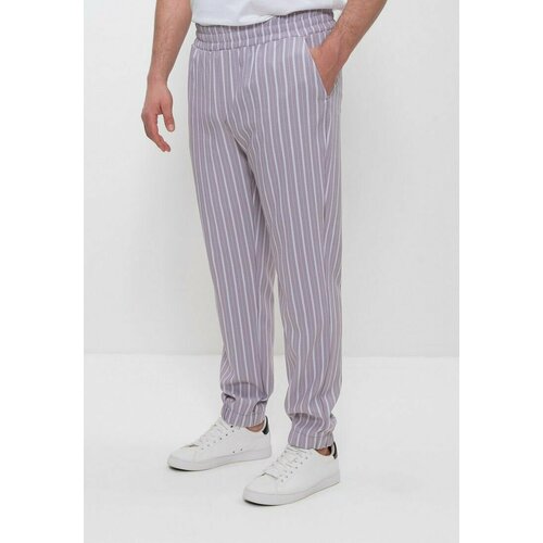  брюки CLEO, карманы, размер 54, фиолетовый