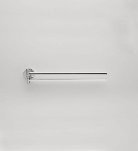 Изображение товара Держатель для полотенец AM.PM Bliss L хром, вешалка-вертушка для полотенец, двойная, поворотная, гарантия 5 лет