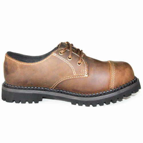 фото Полуботинки grinders, размер 40, коричневый