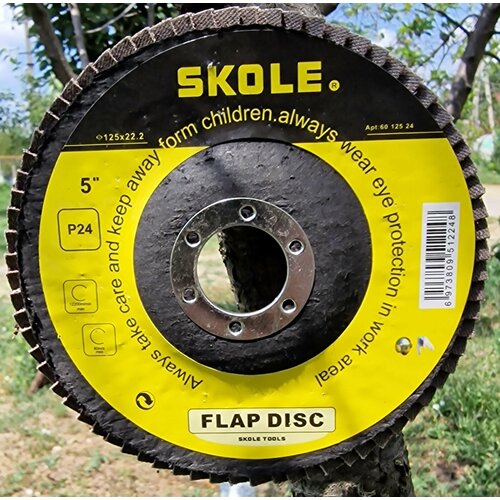 Круг лепестковый торцевой по металлу КЛТ 125222мм 10шт зерно 24Скол 1852₽