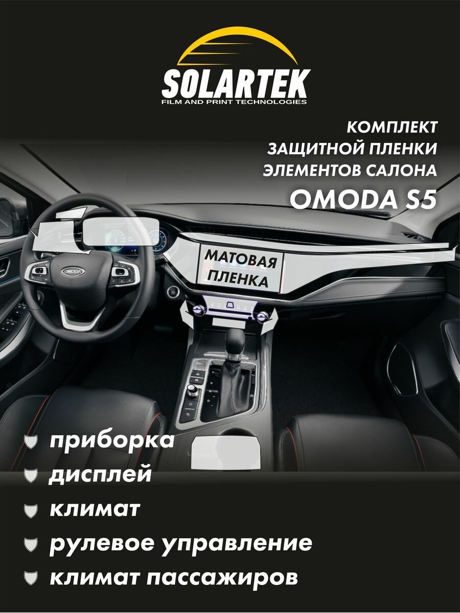 OMODA S5 Комплект защитных матовых пленок