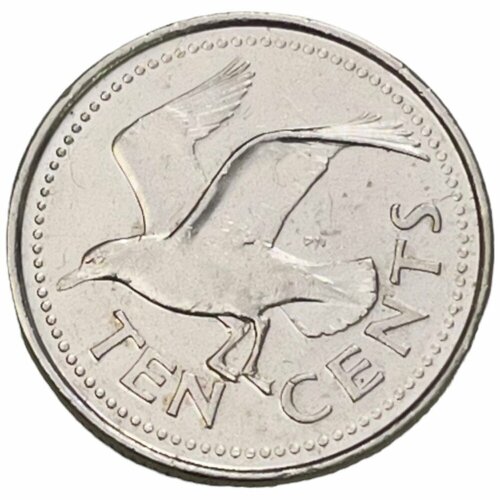 Барбадос 10 центов 2005 г. 10 центов 1996 барбадос из оборота