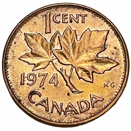 Канада 1 цент 1974 г. канада 1 цент 1974 г