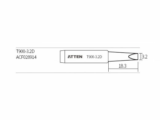 Изображение Паяльное жало Atten T900-3.2D