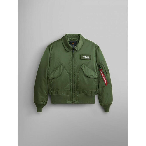 Бомбер ALPHA INDUSTRIES, размер S, зеленый бомбер alpha industries b 15 flight jacket размер xl синий