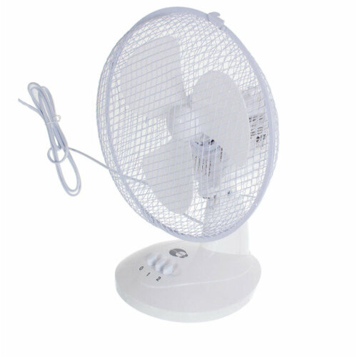 Вентилятор настольный 30 Вт D23 см цвет белый 194000₽