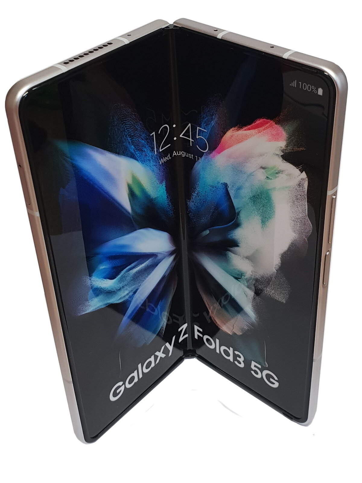 фото Игрушка телефон-раскладушка Samsung Galaxy Z Fold3 silver 7,6 смартфон игрушка SM-F926B игровой телефон не музыкальный статичный Z Fold 3