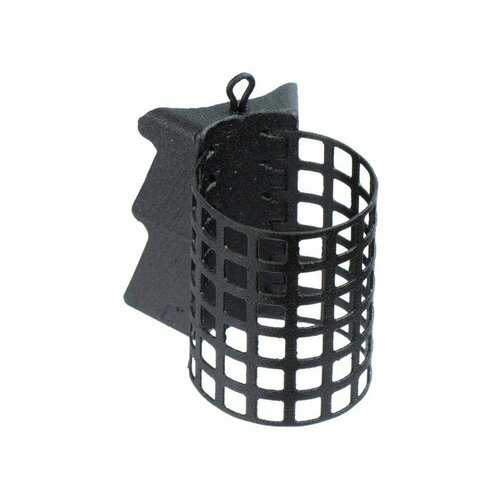 фото Груз-кормушка металлическая x-feeder me alligator m perfo, цвет matt black, 130 г, 45 мл