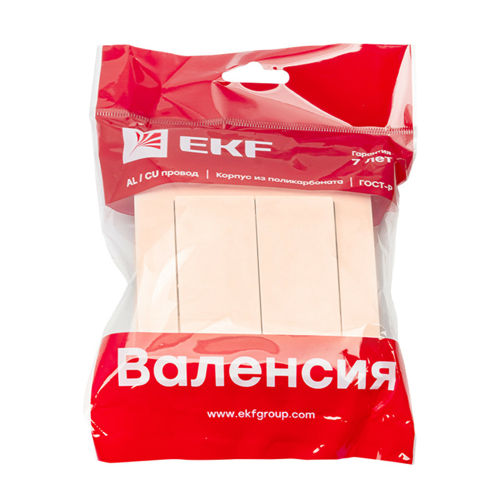 EWV10-023-20 EKF PROxima Валенсия выключатель 2-кл. 10А кремовый - фото №5