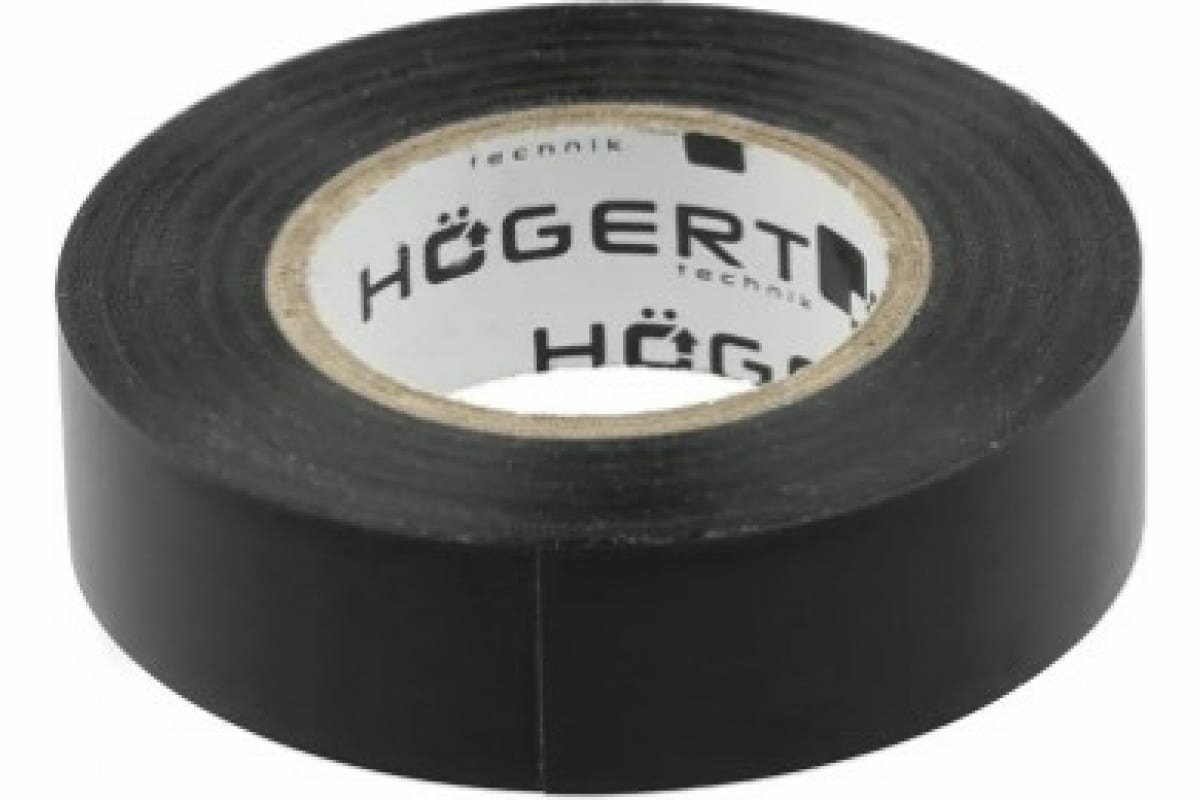 Изоляционная лента Hogert Technik 0,13x19 мм, 20 м, черная HT1P281