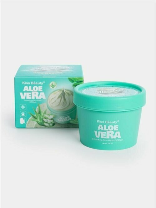 Kiss Beauty Скраб-маска для лица ALOE VERA