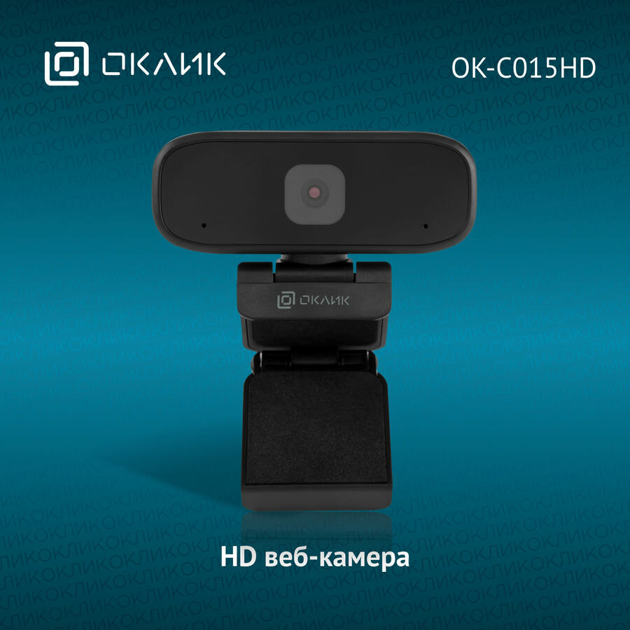 Web-камера Oklick OK-C015HD, черный