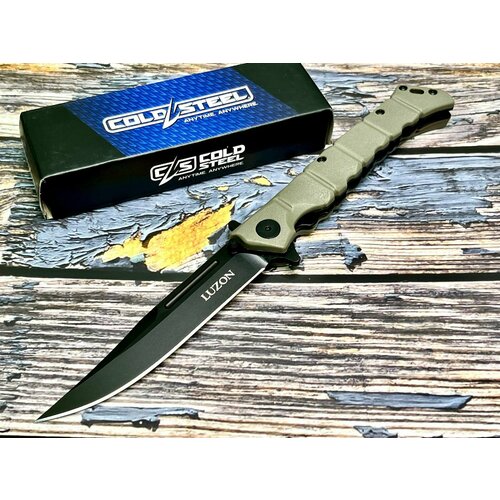 нож cold steel 62rma 4max Нож складной Cold Steel CS20NQLDEBK Luzon, Black Medium Blade, Dark Earth Handle