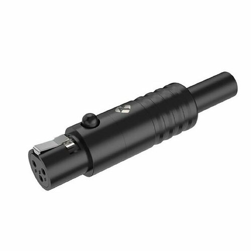 roxtone rx3fdwp bg разъем cannon xlr панельный мама 3 х контактный цвет черный влагостойкий ip65 Переходник XLR - XLR Roxtone RMX3F-B