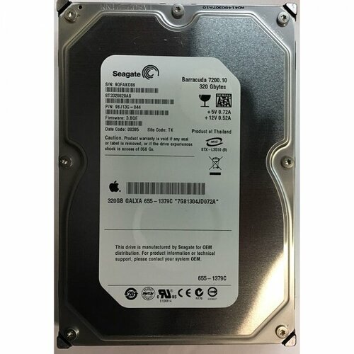 Жесткий диск Seagate 9BJ13G 320Gb 7200 SATAII 35 HDD 564500₽
