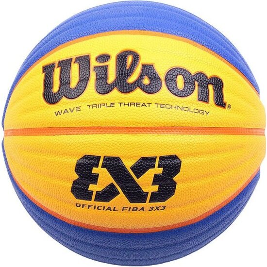 Мяч баскетбольный Wilson FIBA3x3 Official, р.6, сине-желтый (WTB0533XB)