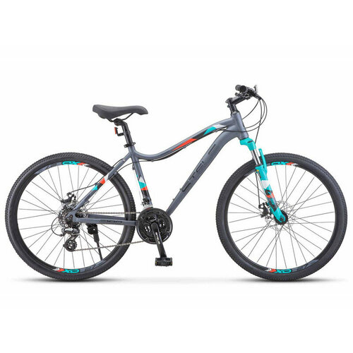 Женский велосипед Stels Miss 6100 MD 26 V030, год 2023, цвет Синий-Серебристый, ростовка 17