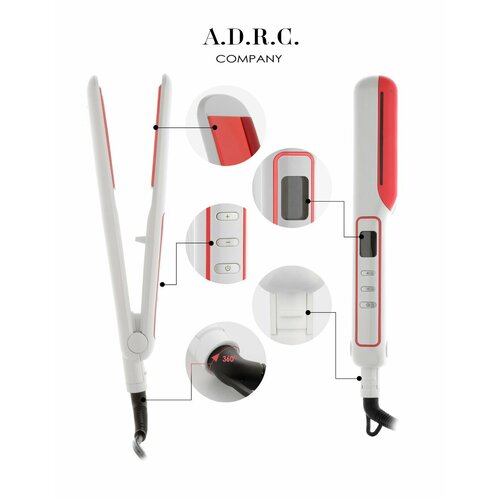 Профессиональный выпрямитель для волос Щипцы утяжок для выпрямления и Плойка утюжок для завивки волос выпрямитель для локоновкерамические лезвия 2171₽