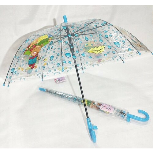 Зонт-трость Diniya, оранжевый, голубой