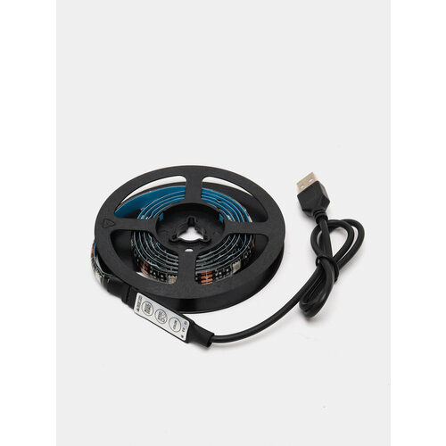 Светодиодная LED лента 5050 RGB 1 м USB IP65 с кнопками управления 1599₽