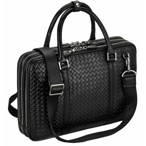 Портфель, фактура матовая, черный