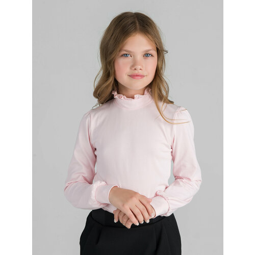 Школьная блуза Sherysheff, размер 134, розовый школьная блуза снег размер 128 134 розовый